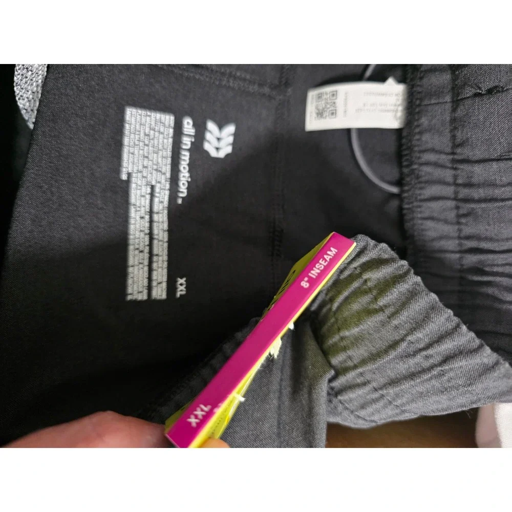 All in Motion Mens XXL Athletic Shorts Gray Heathered Unlined 8 Inseam NWT